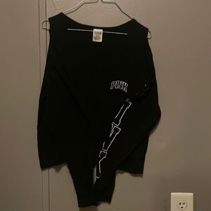 VS PINK cutout shoulder tee